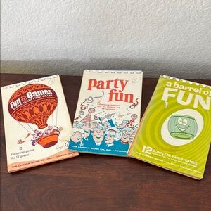 Vintage Party Game Booklets Set of three by Leister Game Co